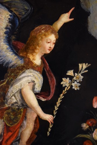 Antiquités - &quot;Annunciation&quot; , - 18th century